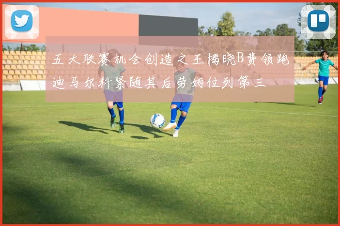 五大联赛机会创造之王揭晓B费领跑迪马尔科紧随其后劳姆位列第三